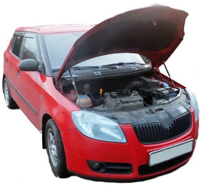 skoda fabia 2 открытый капот