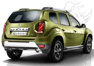 RENAULT DUSTER 2015-2020 Защита заднего бампера d63 ч. сталь черн. (дуга) RDZBR-002184CH