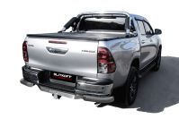 Уголки d76 серебристые Toyota Hilux (2020-2023) , Slitkoff, арт. THL20-006S