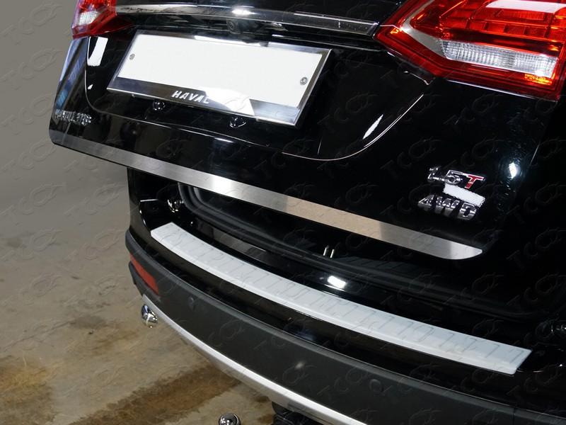 Накладка на заднюю дверь (лист шлифованный) для автомобиля Haval H6 2015- TCC Тюнинг арт. HAVH615-02