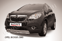 Защита переднего бампера d57 короткая Opel Mokka (2012-2016) , Slitkoff, арт. OPMOK13-005