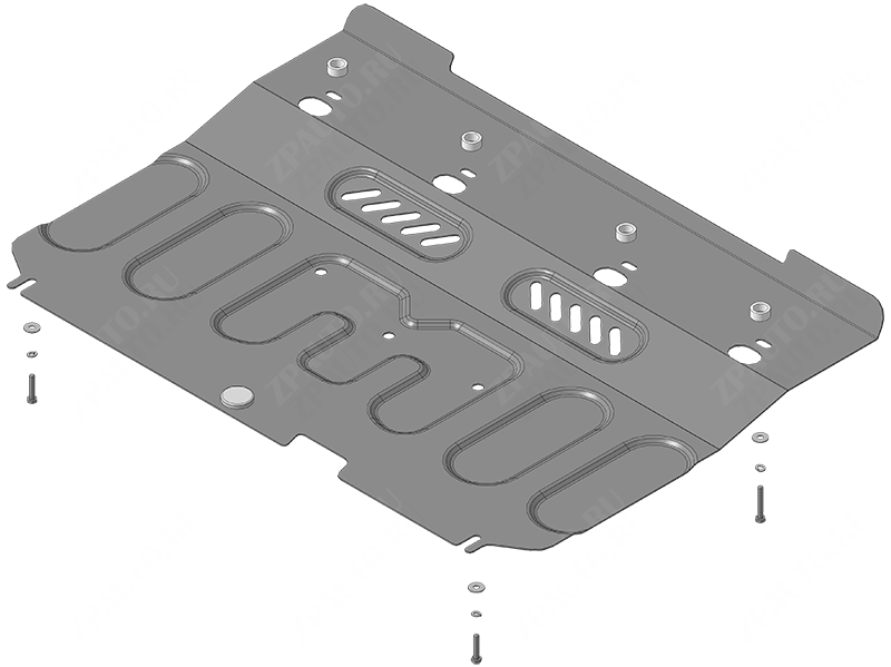 Защита стальная Мотодор (Двигатель, Коробка переключения передач), 2 мм,  Suzuki Sx4   2009-2013 арт. 70601