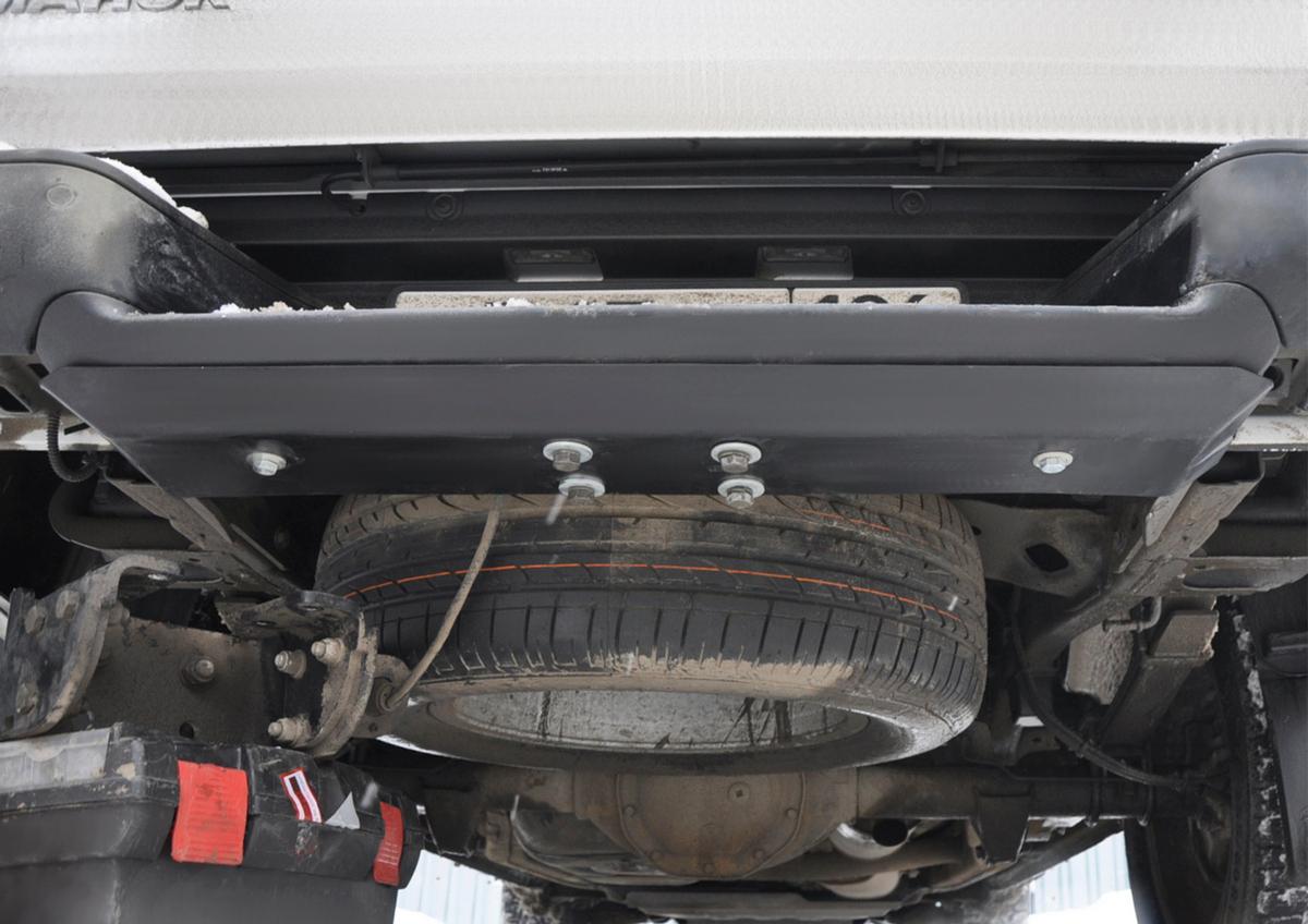 Защита заднего бампера АвтоБроня для Volkswagen Amarok (V - 2.0D) 2010-2019, сталь 1.8 мм, с крепежом, 111.05841.1