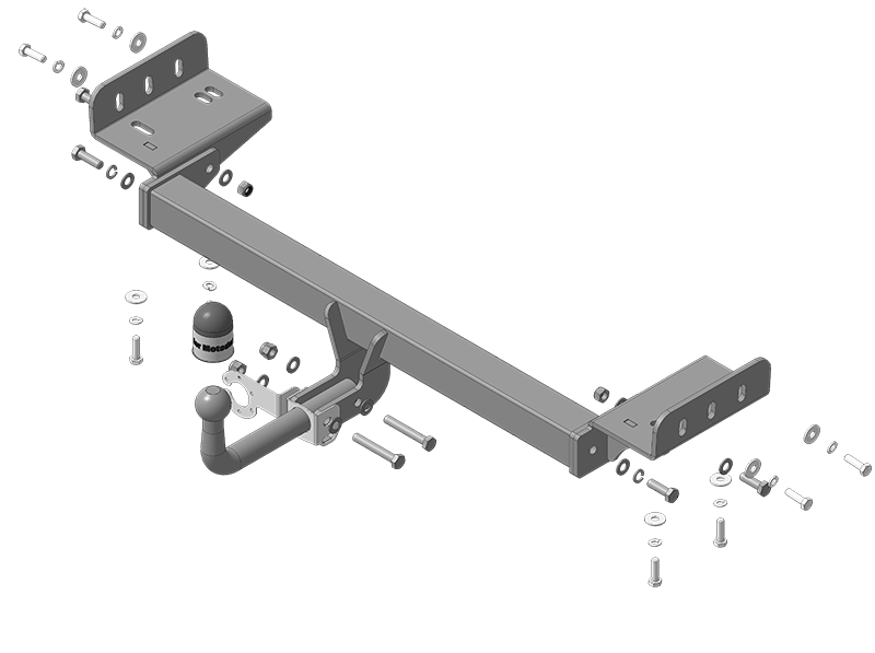 Фаркоп для KIA Sportage , тип шара A, Motodor арт. 91001-A