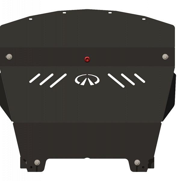 Стальная защита картера на Infiniti Q 70 (M 25), сталь 2,5 мм, Sheriff (Шериф) 15.1913