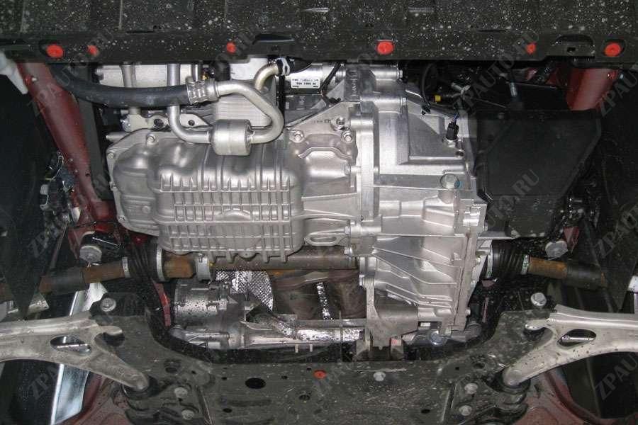 Защита  картера и КПП  для Ford Focus II 2005-2011  V-1,6; 1,8; 2,0 , ALFeco, сталь 2мм, арт. ALF0726st