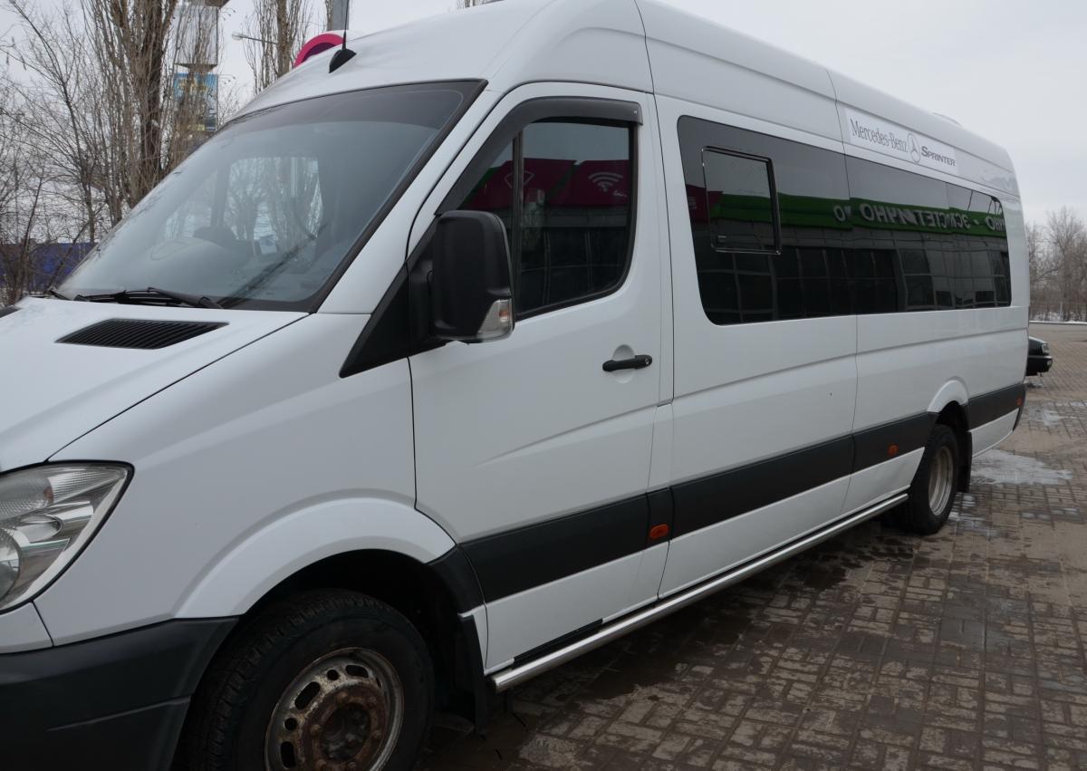 Защита штатного порога для автомобиля Mercedes Sprinter арт.  MBS.12.32, Россия