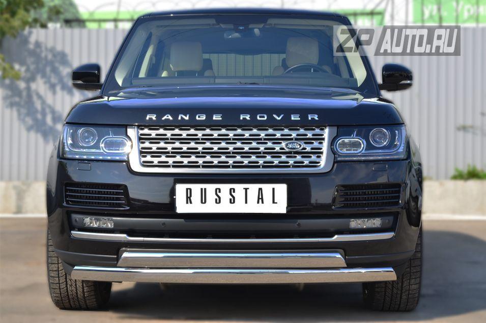 Защита переднего бампера d75х42/75х42 для Land Rover Range Rover 2013, Slitkoff LRV-001440