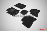 Ковры салонные 3D черные для Lexus GX460 2009-, Seintex 85978