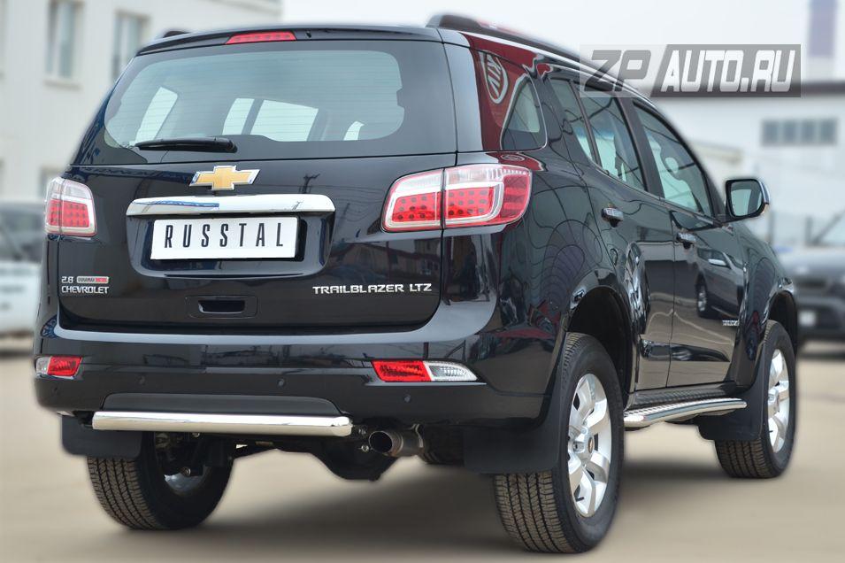 Защита заднего бампера d57 для Chevrolet TrailBlazer 2013, Slitkoff CTRZ-001513