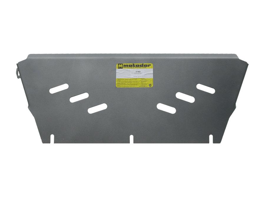 Защита кпп, рк алюминиевая Motodor для Nissan Patrol Y61 2003-2009 (5 мм, алюминий), 31403