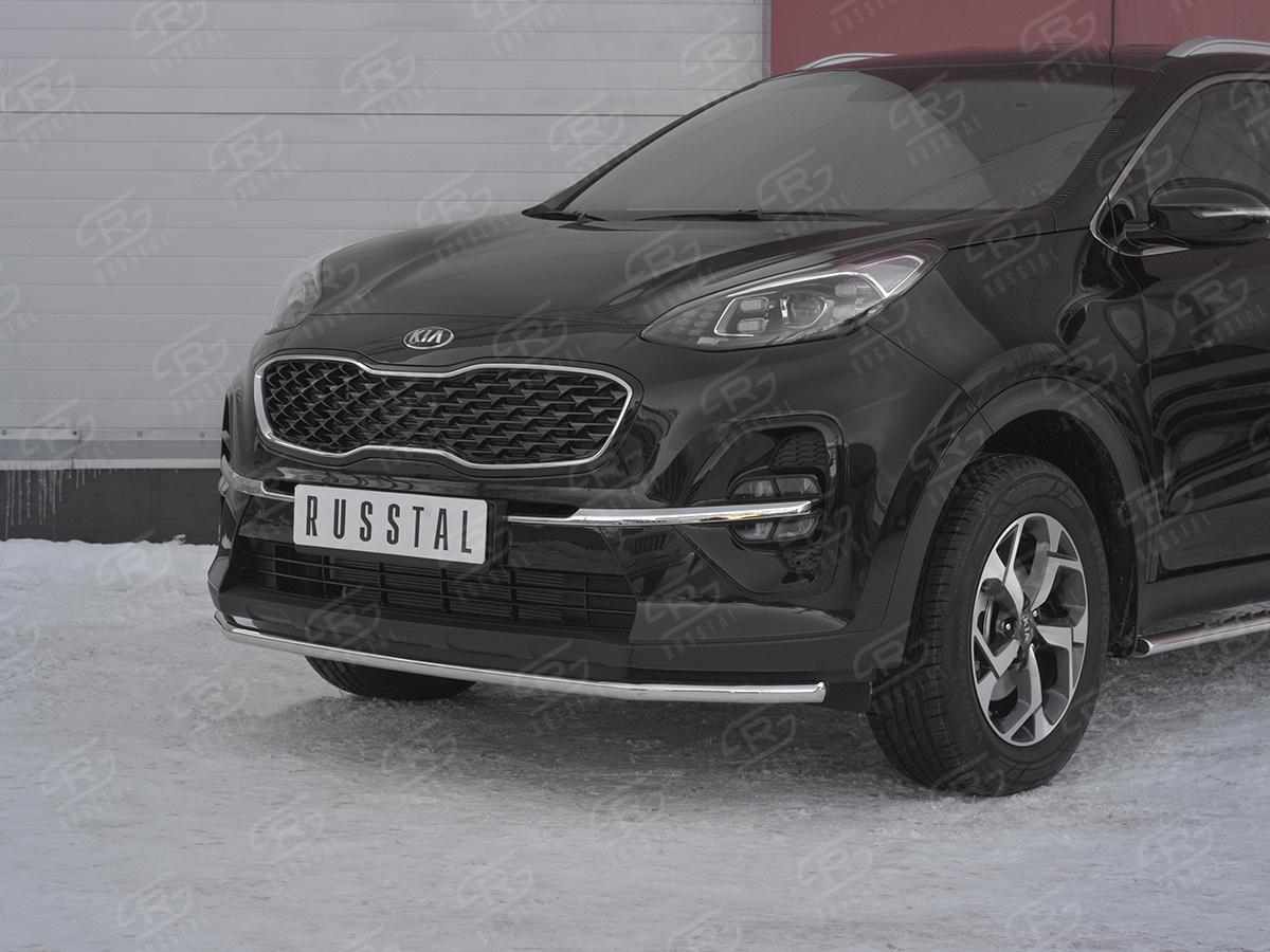 Защита переднего бампера d42 секция KSZ-003180 для автомобиля KIA SPORTAGE 2018-, Slitkoff