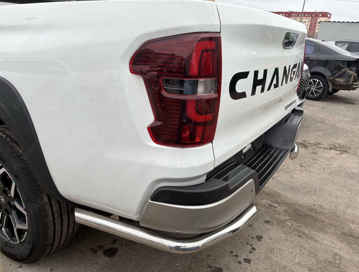 Защита заднего бампера угловая для автомобиля CHANGAN Hunter Plus 2022 арт. CGHTP.22.18