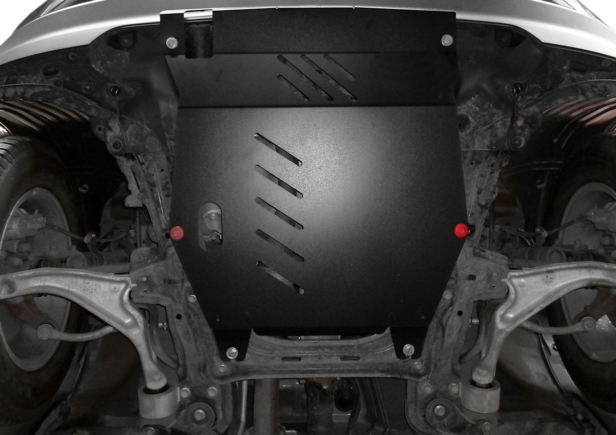 Защита картера и КПП АвтоБроня для Honda Pilot II (V - 3.5) 2008-2011, сталь 1.8 мм, с крепежом, 111.02105.3