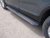 Пороги алюминиевые "Slim Line Black" 1720 мм для автомобиля Kia Sorento 2012-, TCC Тюнинг KIASOR12-20B