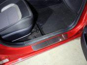 Накладки на пороги (лист шлифованный) 2шт для автомобиля Kia Ceed 2012-2015