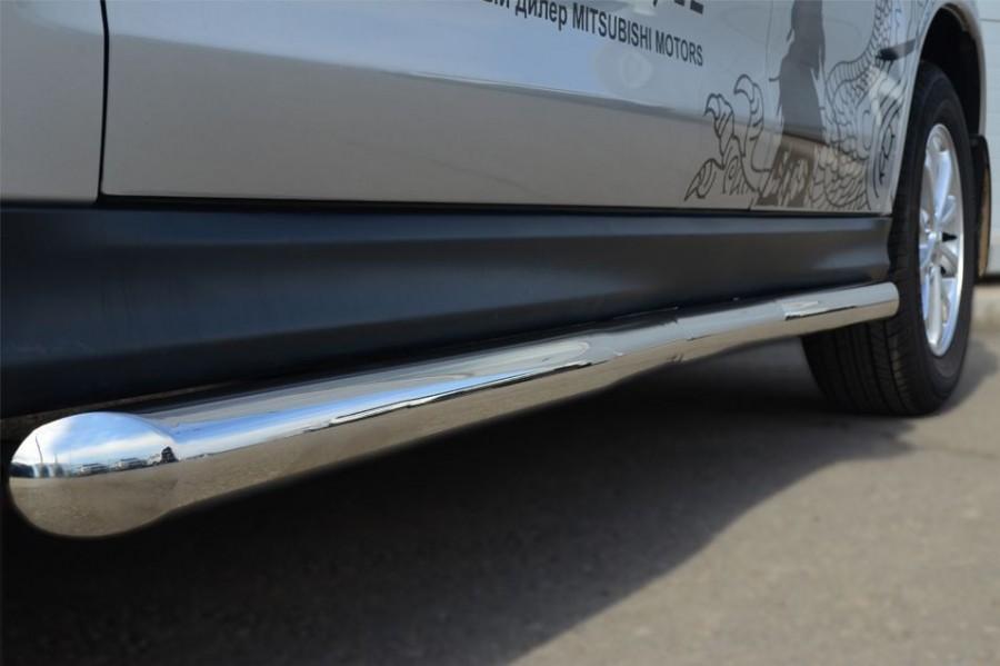 Пороги труба d57 вариант 1 для Mitsubishi ASX 2013, Slitkoff MAST-0013241