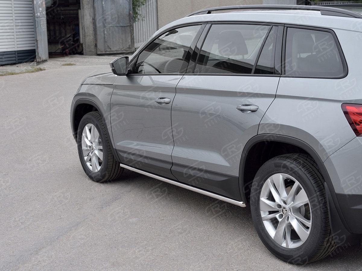 Пороги труба d42 вариант 1 на Skoda Kodiaq, Slitkoff SKKT-0027751
