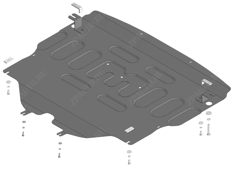 Защита стальная Мотодор (Двигатель, Коробка переключения передач), 2 мм,  для Mazda CX-50  2022- арт. 71102