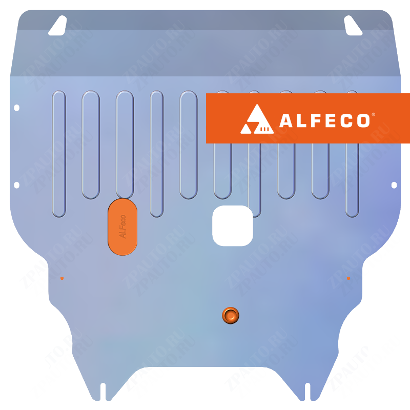 Защита  картера и КПП Kia Soul 2008-2014 V-all , ALFeco, алюминий 4мм, арт. ALF1110al