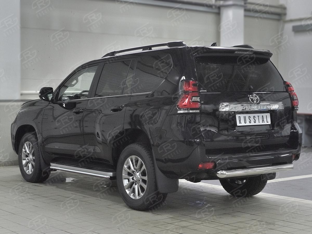 Защита заднего бампера d76 дуга LCPZ-002869 для автомобиля TOYOTA LC PRADO 150 2017-, Slitkoff