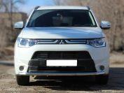 Защита переднего бампера одинарная d-53 для автомобиля Mitsubishi Outlender 2012-2014г.в. SAMURAI, Технотек, арт. MOUS2012_1