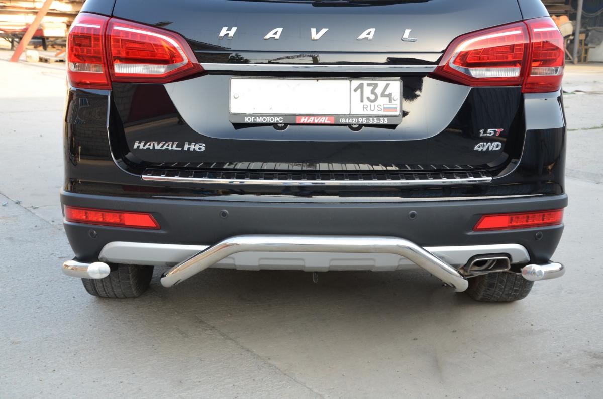 Защита заднего бампера  скоба для автомобиля Haval H6 2017. GWH6.17.73, Россия