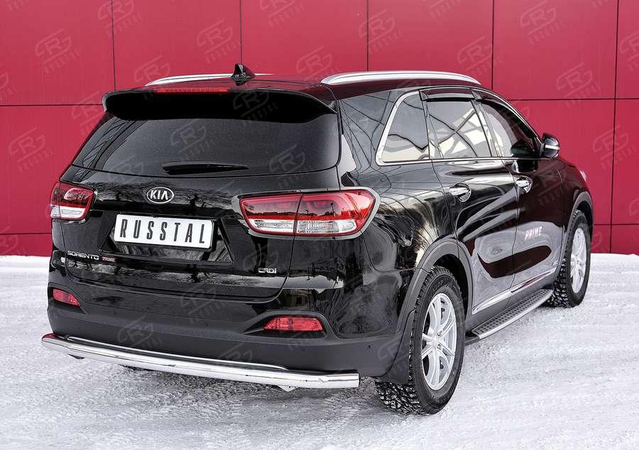 Защита заднего бампера d57 KIA Sorento Prime CRDI 2015, Slitkoff KSPZ-002216