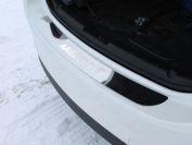 Накладка на задний бампер (лист зеркальный надпись Mazda) для автомобиля Mazda 6 2015-
