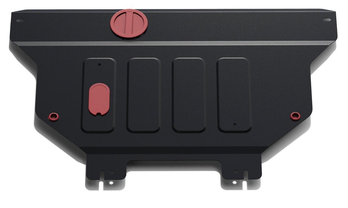 Защита картера и КПП АвтоБроня для Kia Magentis II (V - 2.0; 2.7) 2006-2010, штампованная, сталь 1.8 мм, с крепежом, 111.02803.1