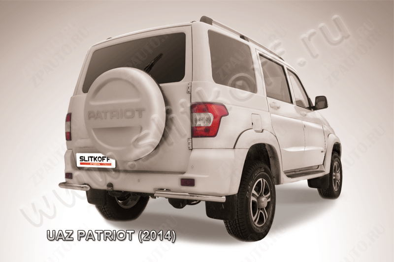 Уголки d57 Uaz Patriot (2014-2023) Black Edition, Slitkoff, арт. UP14-009BE