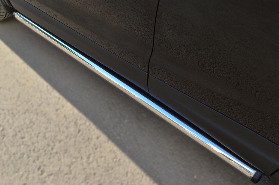 Пороги труба d57 вариант 2 для Nissan Qashqai 14-/15- SPB, Slitkoff NQQT-001789