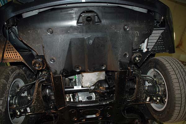 Защита картера для SSANG  YONG Rodius  2005 - 2011, V-2,7 TD, Sheriff, сталь 2,5 мм, арт. 29.1212