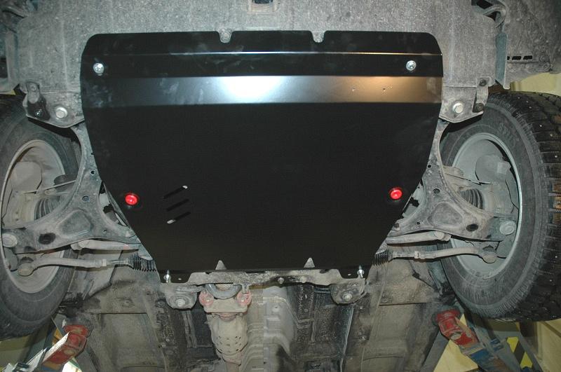 Защита картера и КПП для KIA Sorento (XM) 2009 - 2010, V-2,5; 3,3; 2.2CRDi ; 2.4 ; 3.5, Sheriff, сталь 2,0 мм, арт. 11.1669