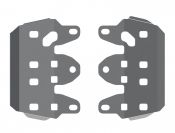 Защита порогов для YAMAHA Kodiak  2016 -, алюминий 4 мм, STORM, арт. 1551