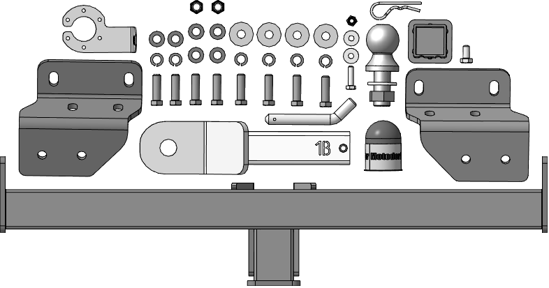 Фаркоп Omoda C7 2025-, тип шара E, MOTODOR, арт. 99027-E