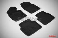 Ковры салонные 3D черные для Mazda CX-5 2012-, Seintex 83710