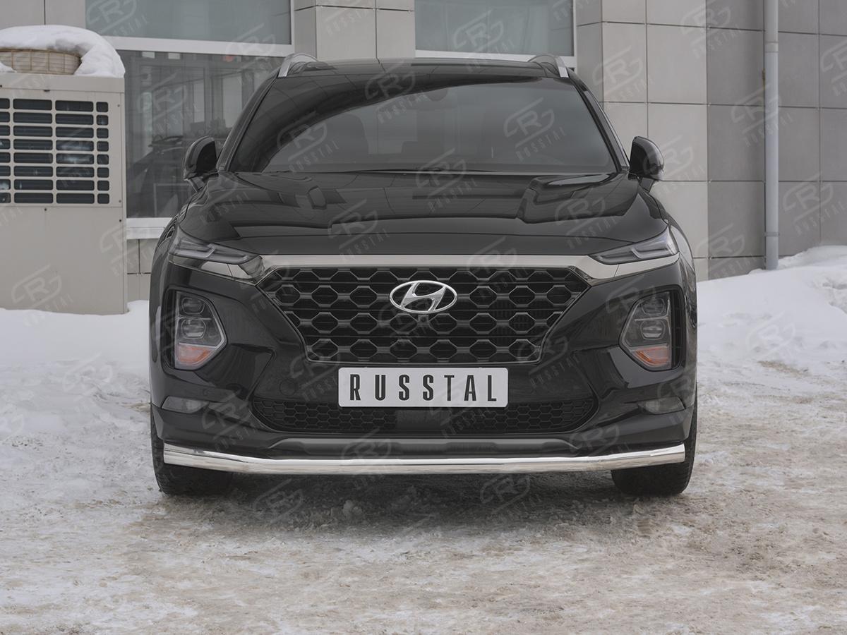 Защита переднего бампера d57 секции HSFZ-003167 для автомобиля HYUNDAI SANTA FE 2018-, Slitkoff