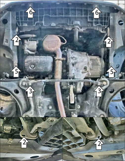 Ковер багажный модельный высокий борт для Peugeot 206 1998-, Элерон 71602