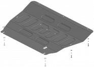Защита стальная Мотодор (Двигатель, Коробка переключения передач), 2 мм,  Omoda C7  2025- арт. 79016