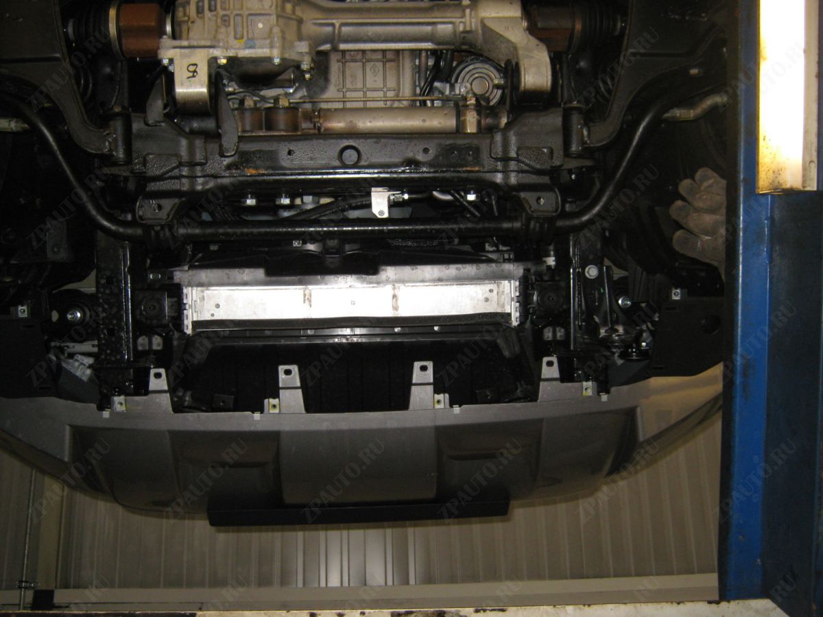 Защита картера для NISSAN Navara  2018 -, V-2,3 TDI  AT AWD, Sheriff, алюминий 6 мм, арт. 15.4026