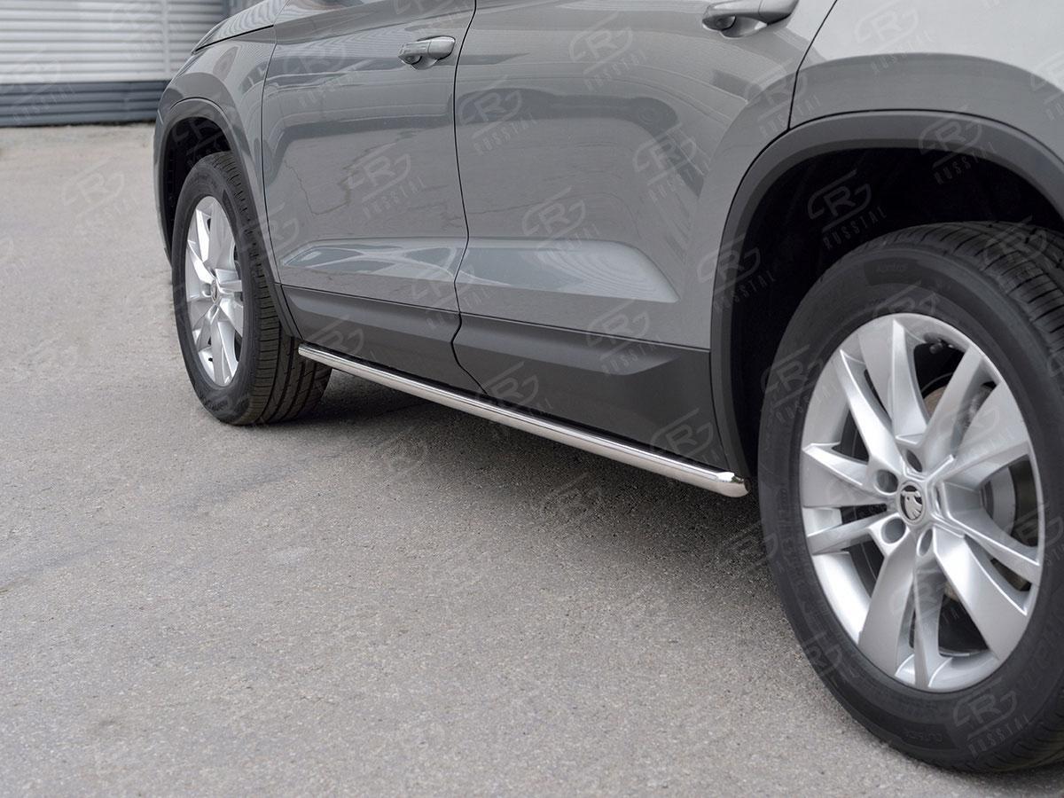 Пороги труба d42 вариант 1 на Skoda Kodiaq, Slitkoff SKKT-0027751
