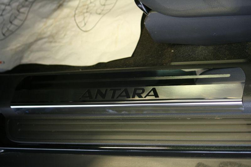 Накладки на внутренние пороги с логотипом на пластик для Opel Antara 2008, Союз-96 OPAN.31.3071