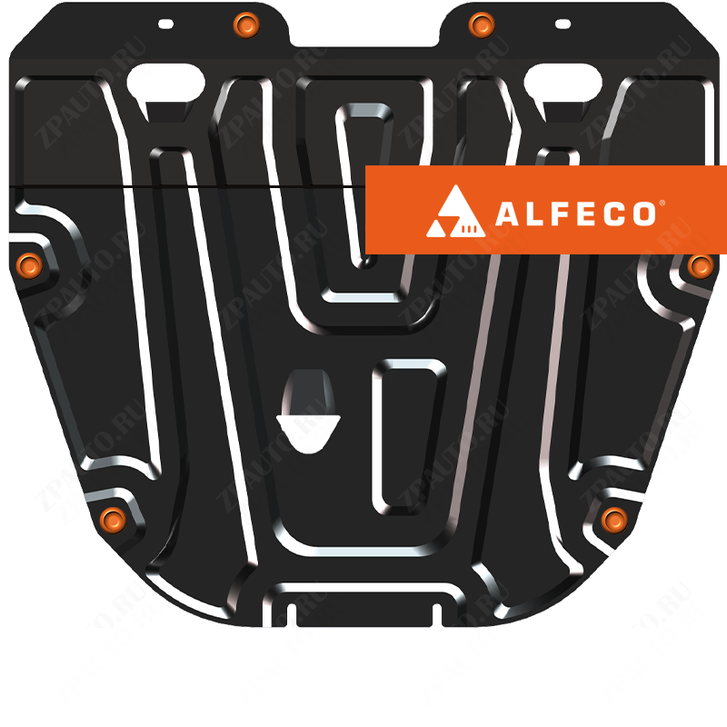 Защита  картера и КПП Mazda 6 2007-2013 V-1,8;2,0 , ALFeco, сталь 2мм, арт. ALF1305st