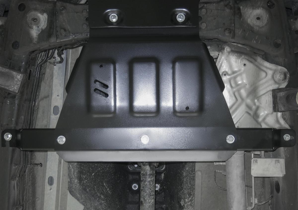 Защита РК Rival для Volkswagen Amarok I рестайлинг 2016-н.в., сталь 1.8 мм, с крепежом, штампованная, 111.5857.1