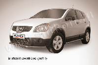 Защита переднего бампера d57 длинная Nissan Qashqai (2010-2013) , Slitkoff, арт. NIQ11-002