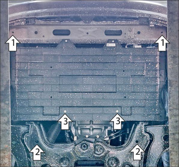 Защита стальная Мотодор (Радиатор; Двигатель), 2 мм,  Foton View  2025-2026 арт. 77513