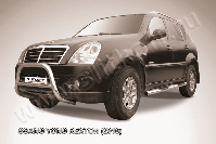 Кенгурятник d57 низкий SsangYong Rexton (2006-2012) , Slitkoff, арт. SSR004