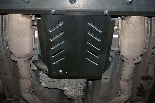 Алюминиевая защита АКПП на Infiniti FX 35, алюминий 5 мм, Sheriff (Шериф) 15.1010