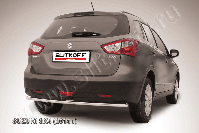 Защита заднего бампера d42 Suzuki SX-4 (2013-2016) , Slitkoff, арт. SSX4-14-009